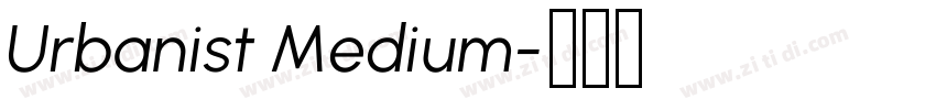 Urbanist Medium字体转换